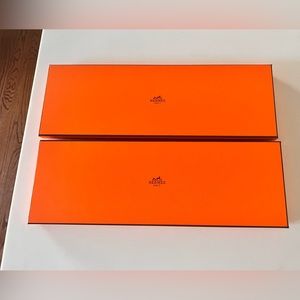 2 Hermes tie boxes (empty)